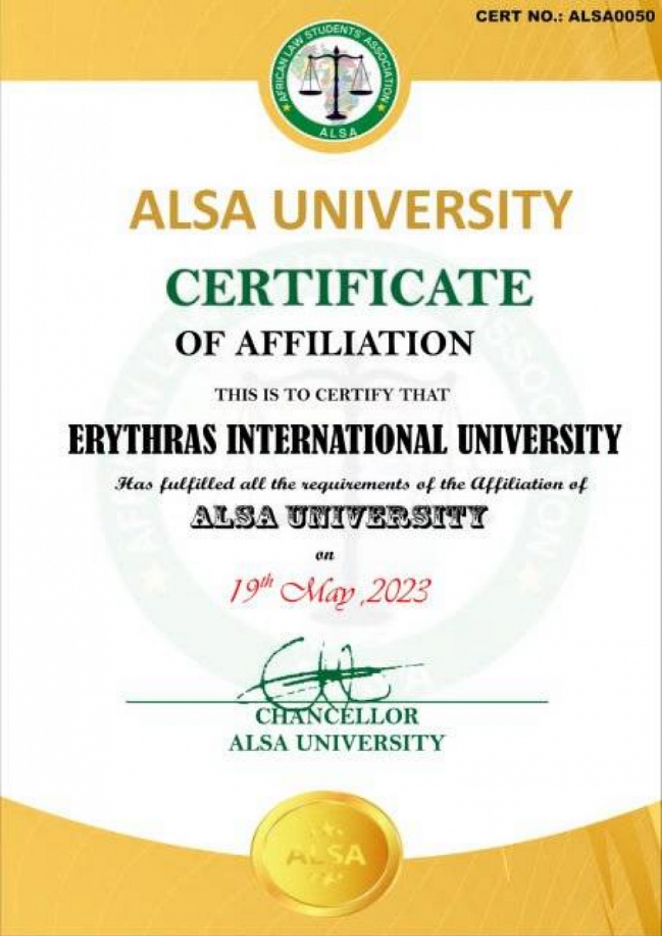 ALSA UNIVERSITY